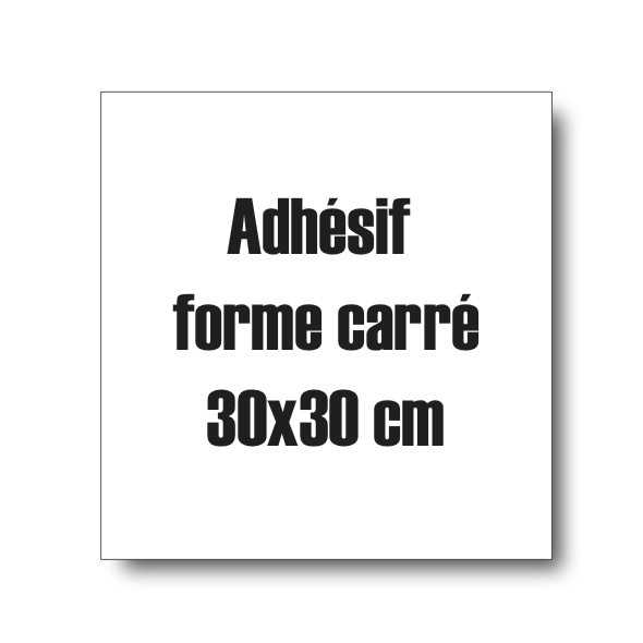 Adhésif à la forme carré 15cm