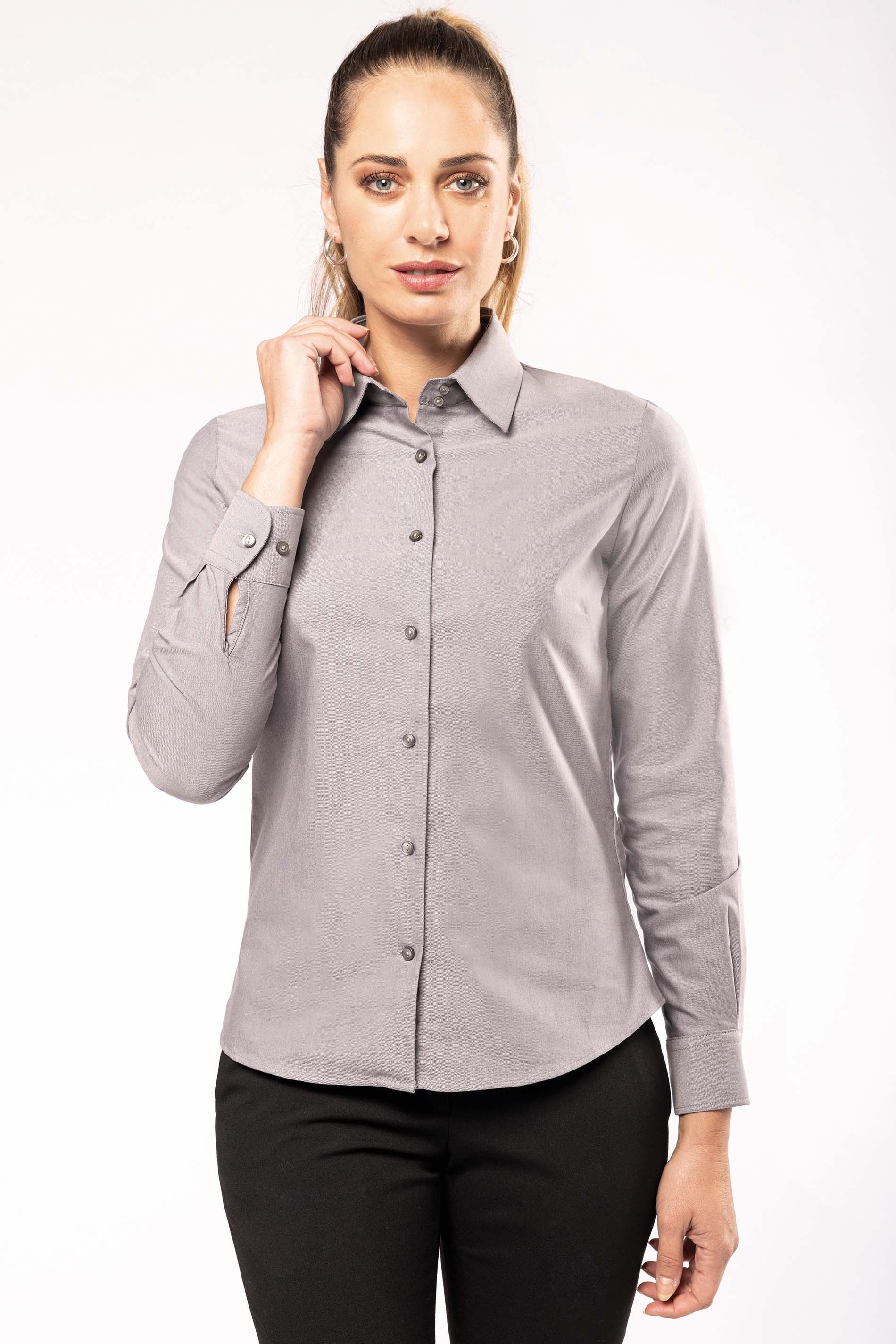 Chemise oxford manches longues femme