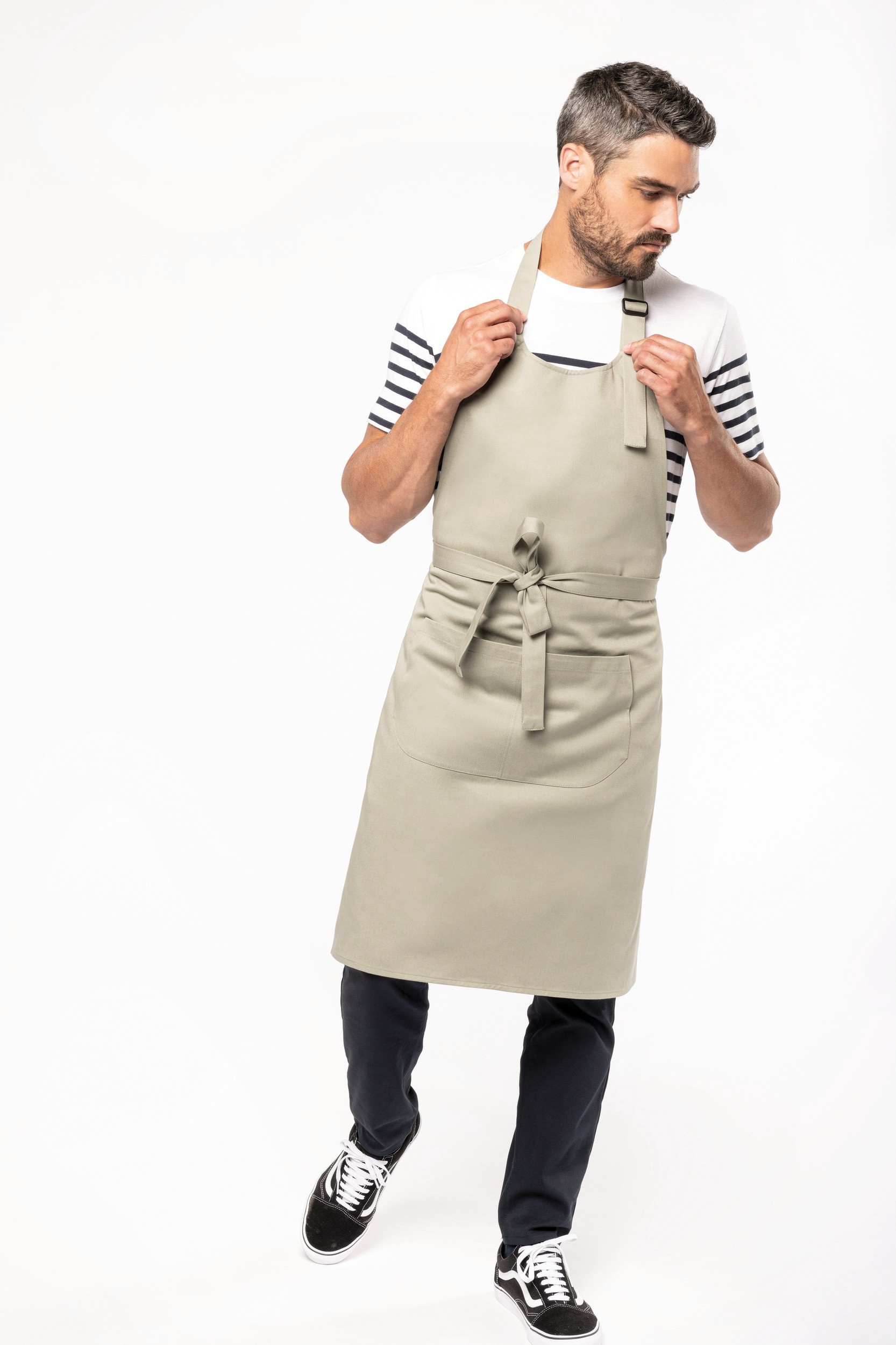 Tablier avec poche en coton Bio