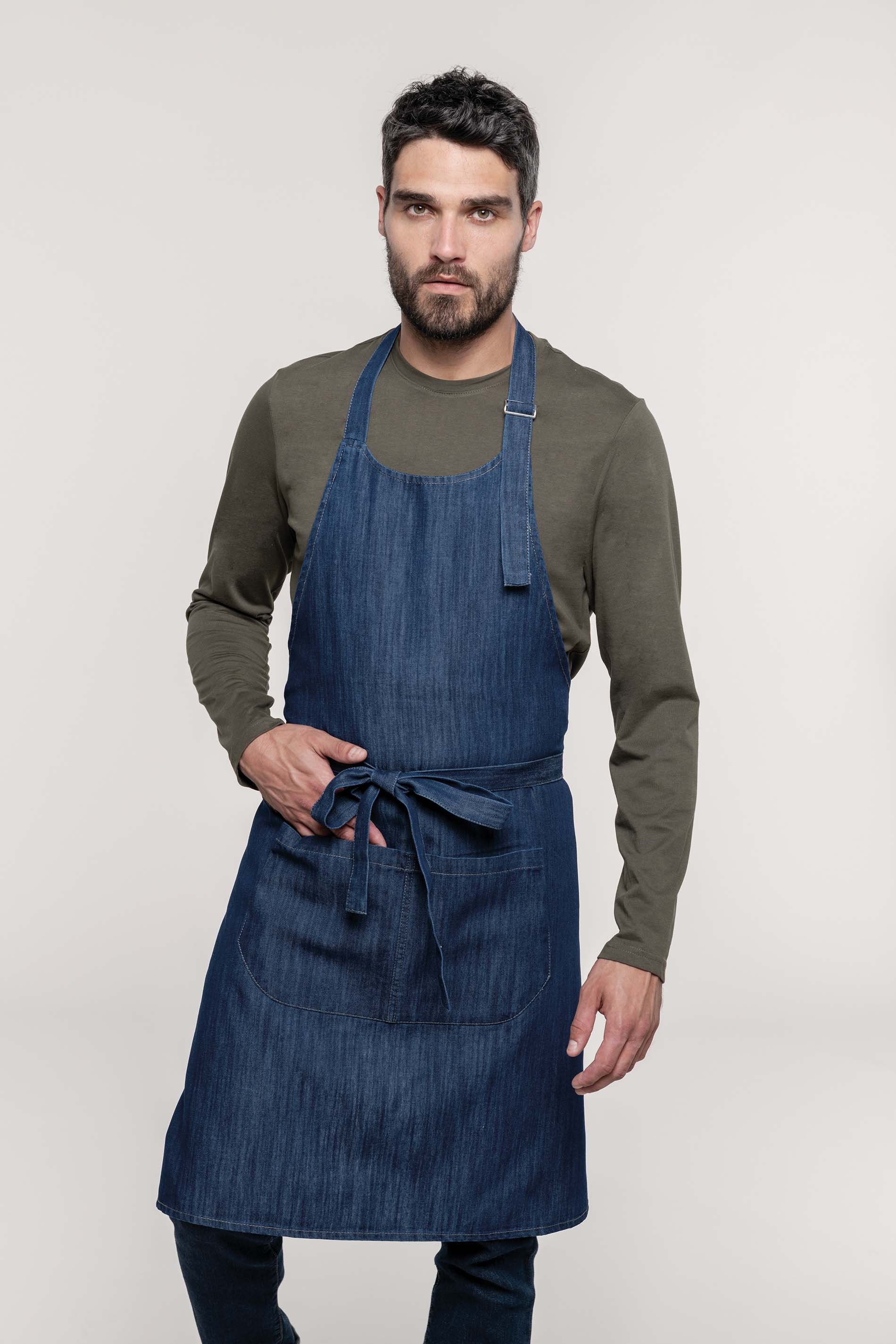 Tablier polycoton avec poche