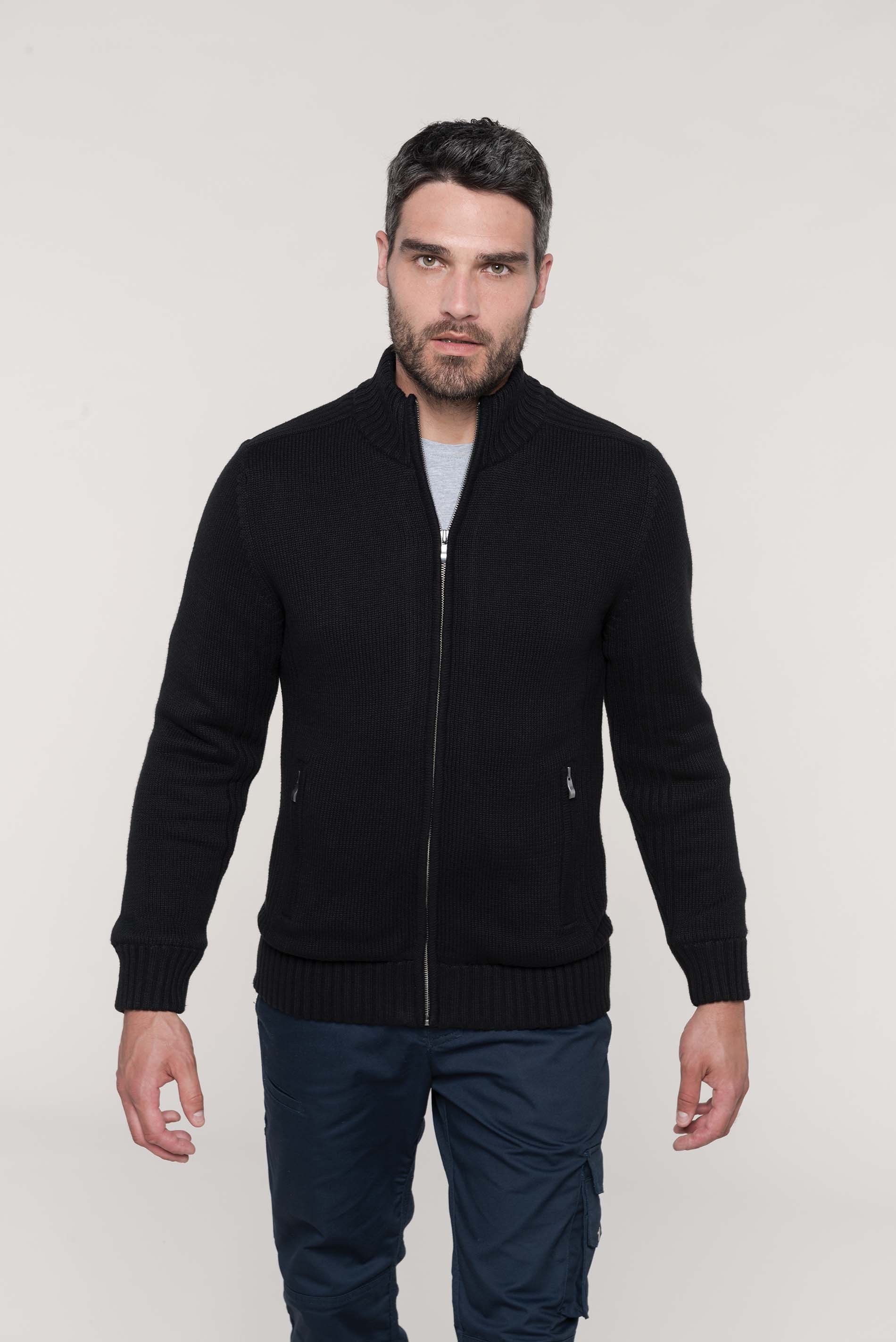 Cardigan doublé polaire