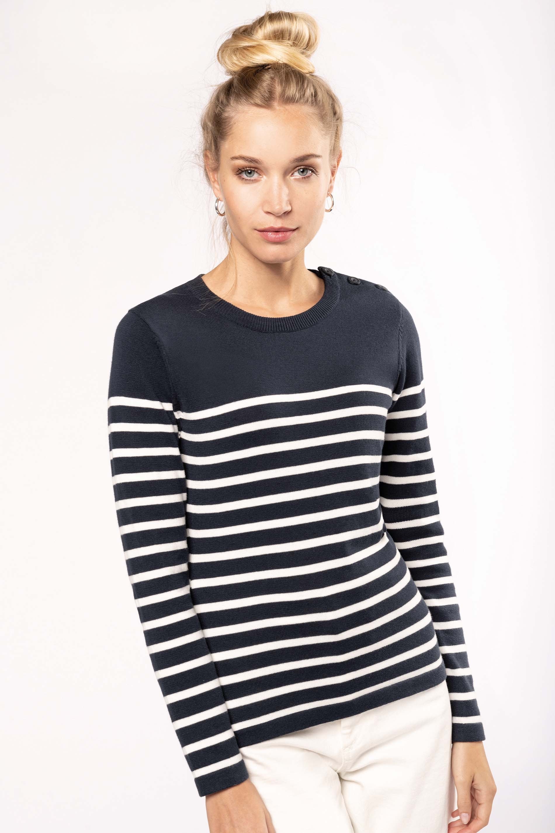 Pull marin femme