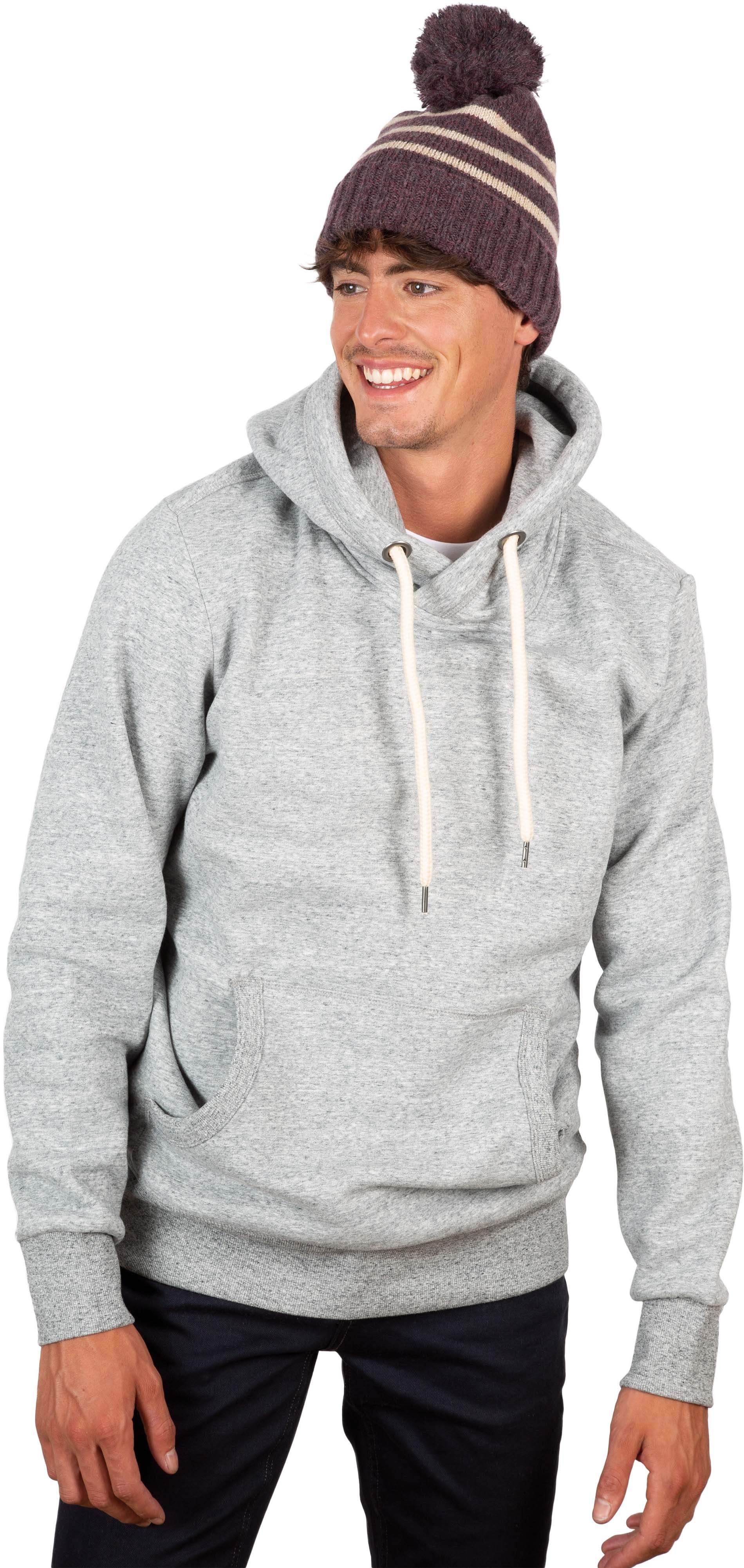 Bonnet à rayure tricoté en fil recyclé