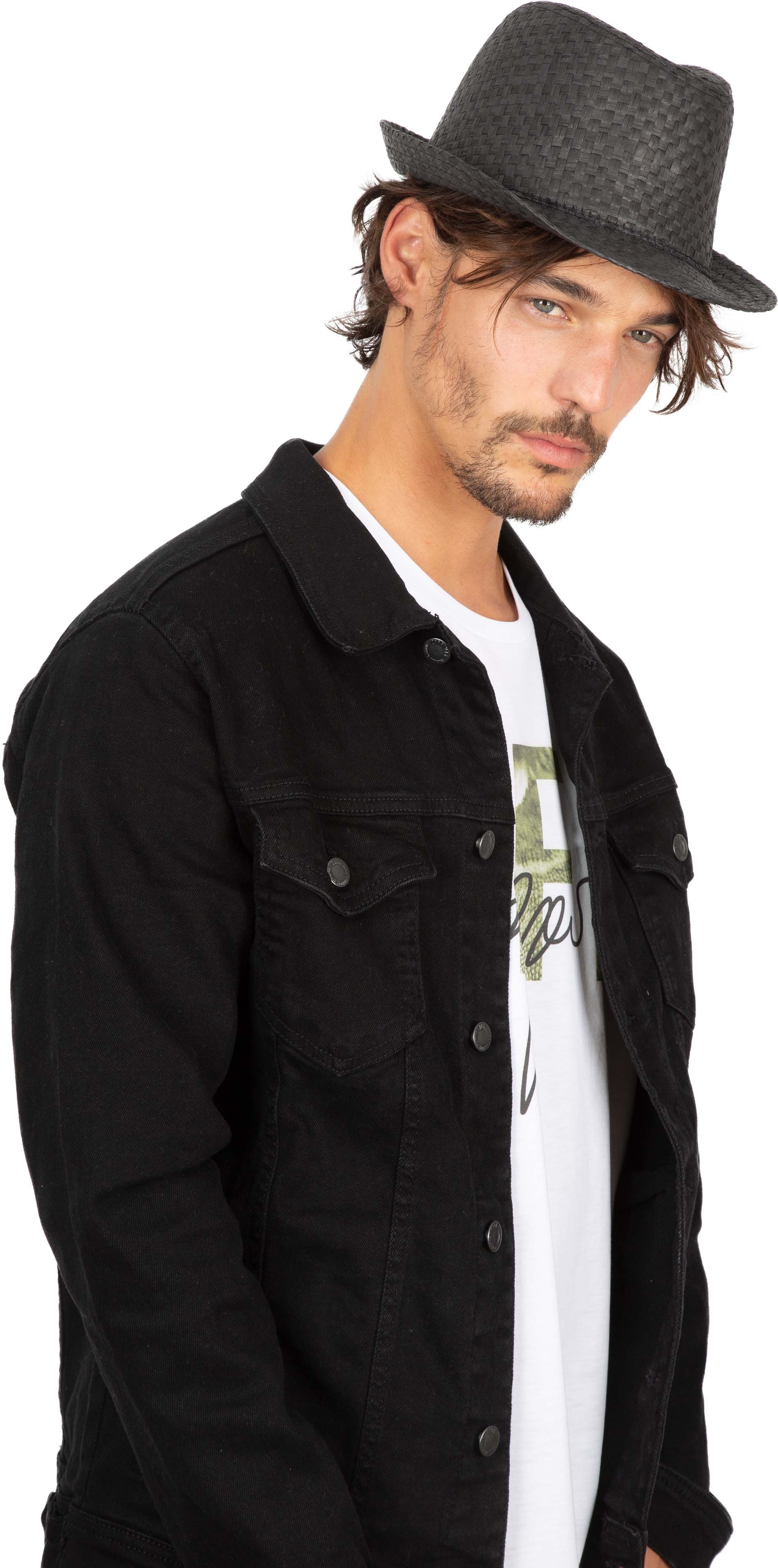 Chapeau de paille style Panama rétro