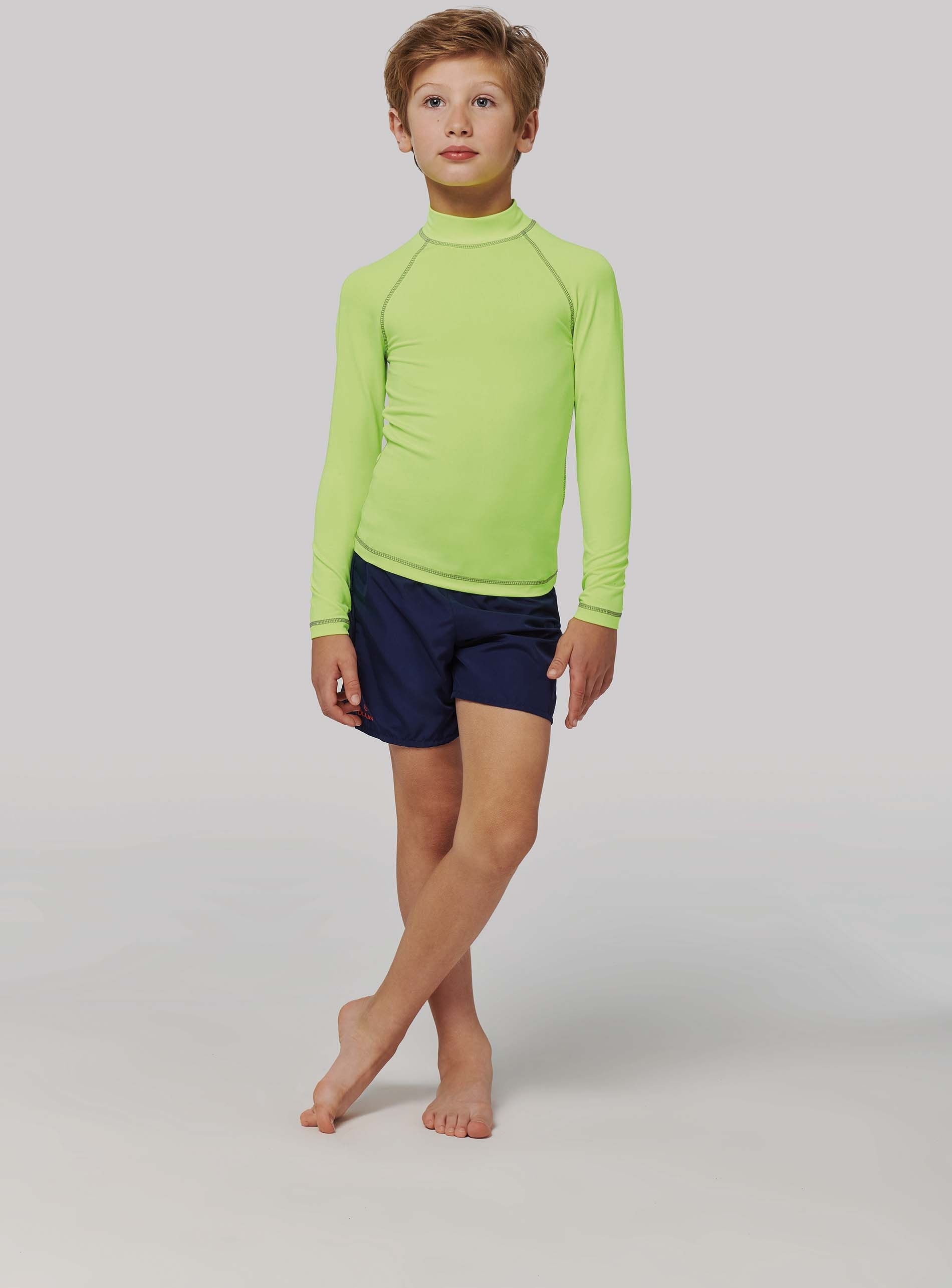 Tee shirt sport manches longues anti-UV - Saumon