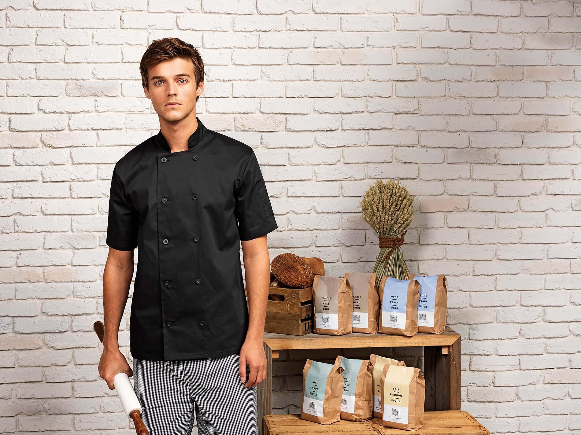 Veste de cuisine manches courtes