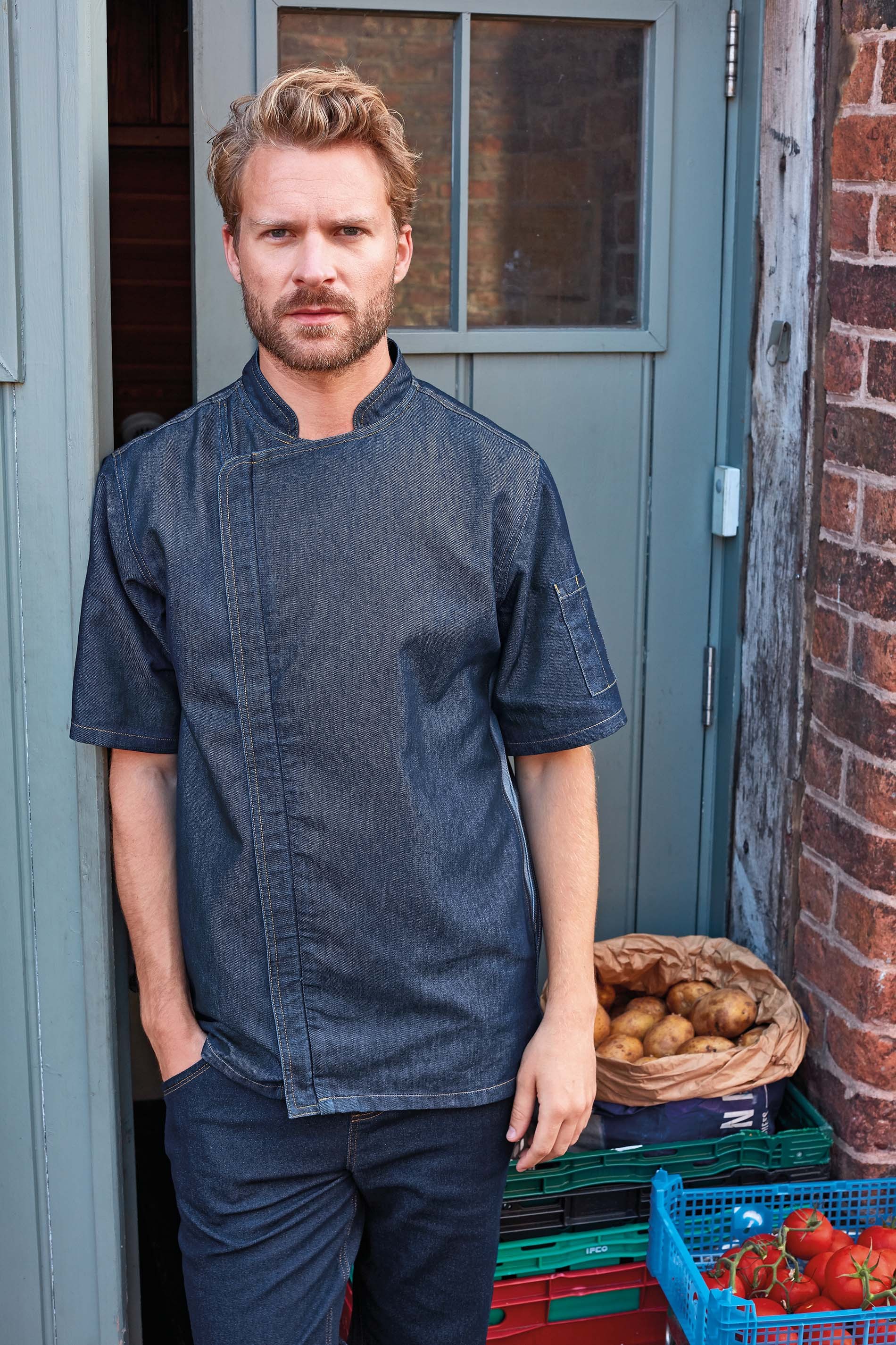 Veste chef cuisinier "Zip close"