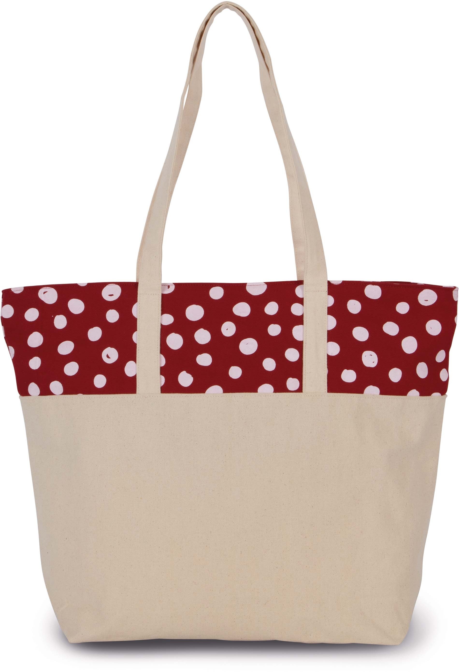 Sac shopping motif pois