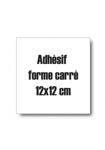 Adhésif à la forme carré 12cm