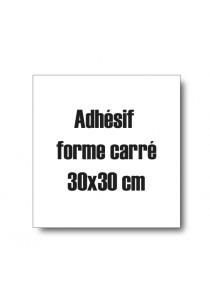 Adhésif à la forme carré 15cm