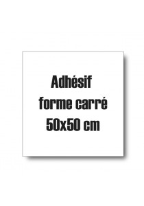 Adhésif à la forme carré 50cm