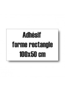 Adhésif forme rectangle 100x50cm
