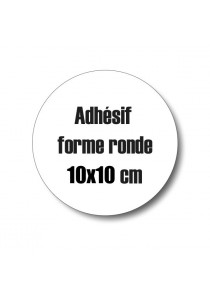 Adhésif à la forme ronde 10cm