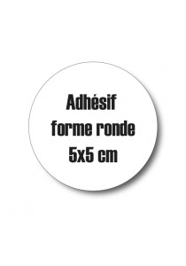 Adhésif à la forme ronde 5 cm