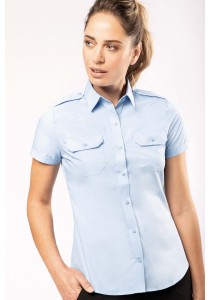Chemise pilote manches courtes femme
