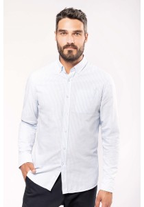 Chemise oxford lavée manches longues