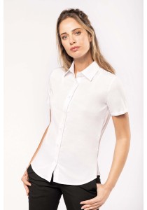 Chemise oxford manches courtes femme