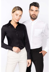 Chemise manches longues sans repassage femme