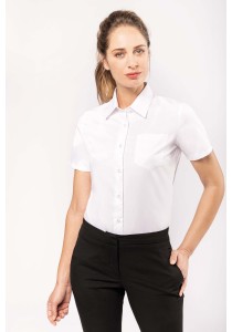 Chemise popeline manches courtes femme