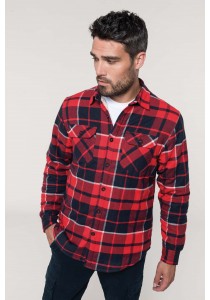 Surchemise à carreaux doublée sherpa