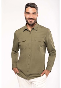 Chemise safari manches longues homme