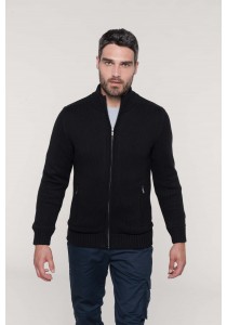 Cardigan doublé polaire