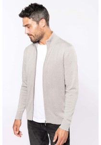 Cardigan zippé homme
