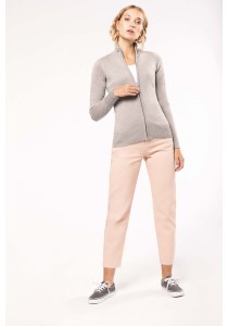Cardigan zippé femme