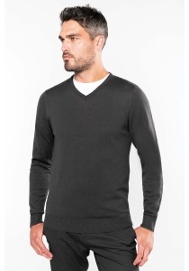 Pull col V homme