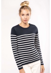 Pull marin femme