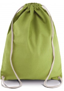 Sac à dos en coton avec cordelettes