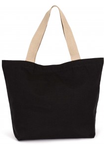 Grand sac shopping recyclé à fond plat