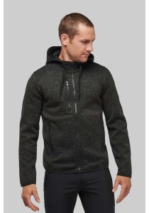 Veste capuche chinée homme