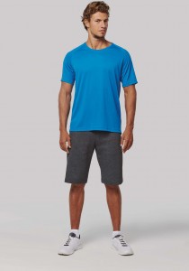 T-shirt de sport à col rond recyclé homme