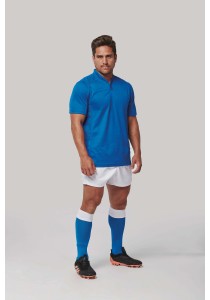 Maillot de rugby bi-matière manches courtes unisexe