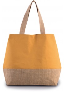 Sac shopping en toiles de coton & jute