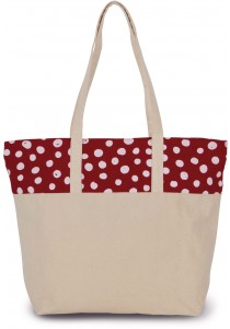 Sac shopping motif pois