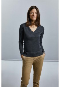 PULLOVER FEMME COL V