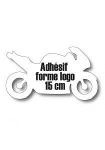 Adhésif à la forme de votre logo 15cm